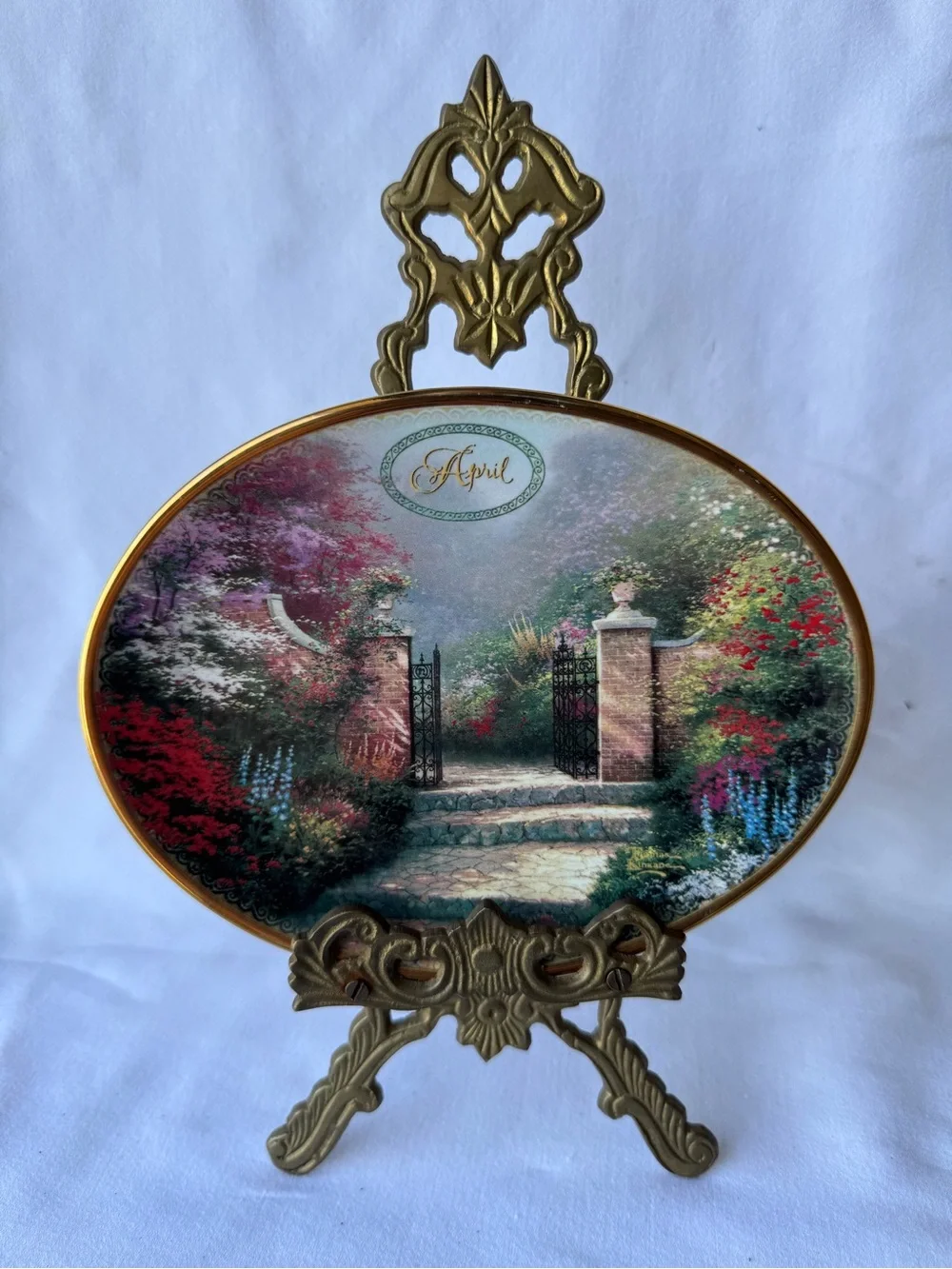 Thomas Kinkade April Daily Gifts from Gods Garden Bradford Exchange